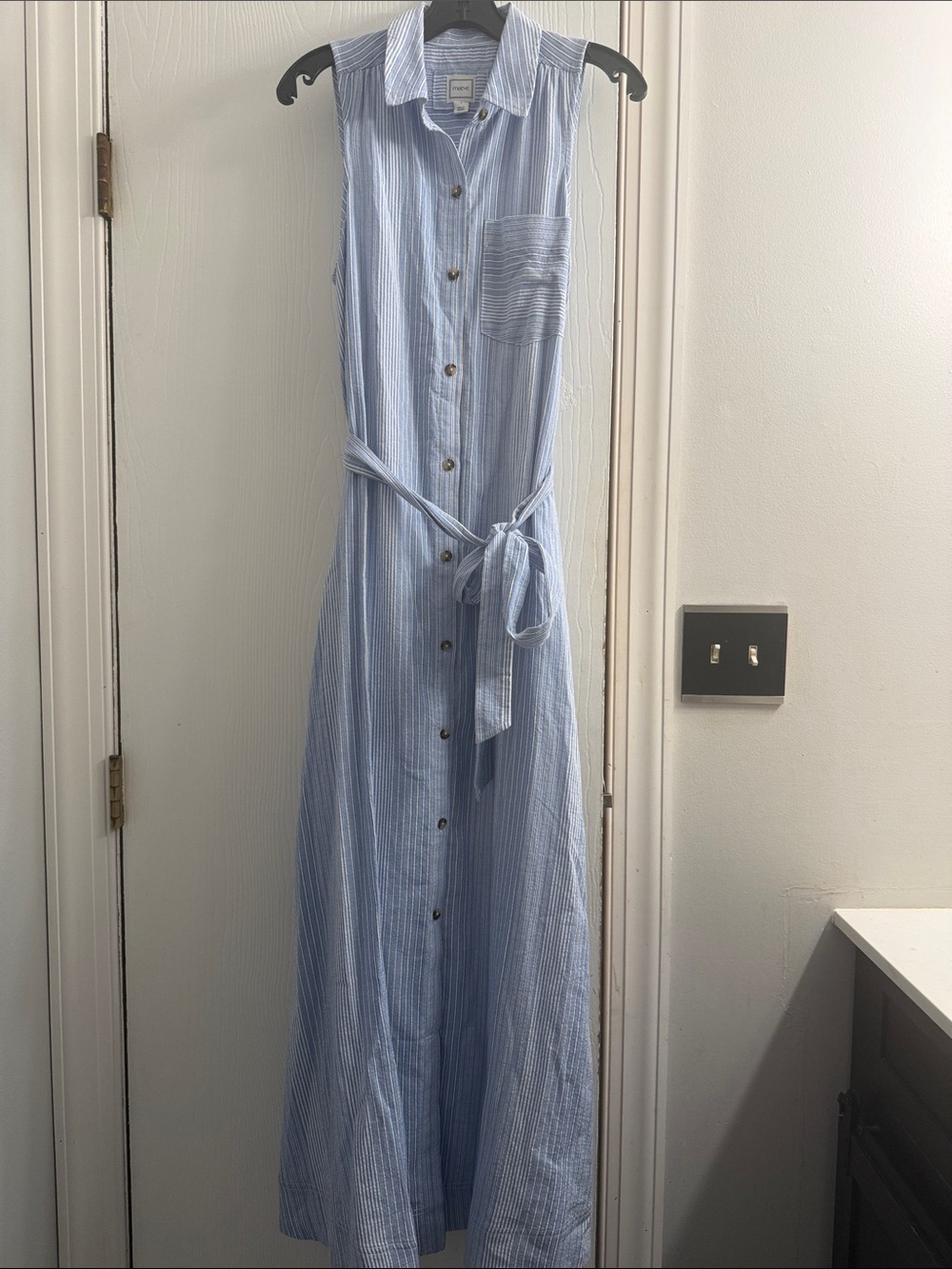 NWT! Maeve Mona cotton maxi shirt dress - Picture 5 of 9